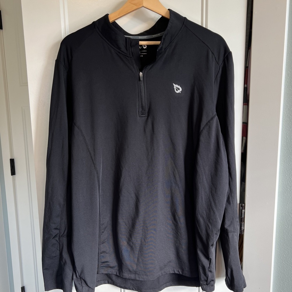 Baleaf 1/4 Zip Pullover Black Thermal Running Mens XL